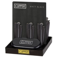 Clipper lighter Metal Large Black