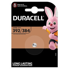 Duracell 1 battery specialty button cell oxide silver 392/384