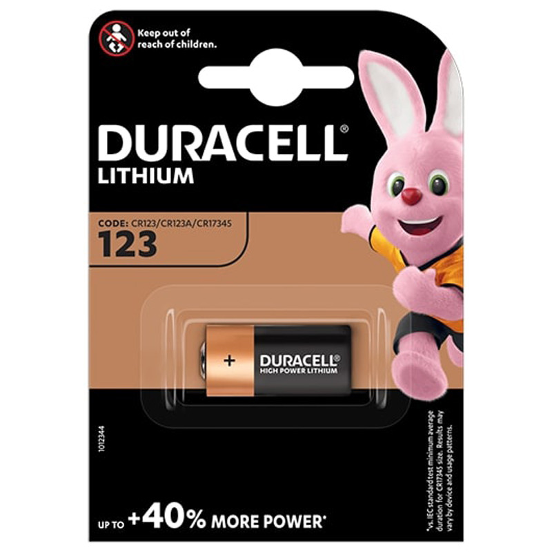 Duracell 1 pile spécialisée au lithium 123 Duracell 1 pile spécialisée au lithium 123