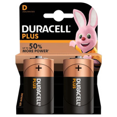 Duracell 2 piles alcalines D Plus Power