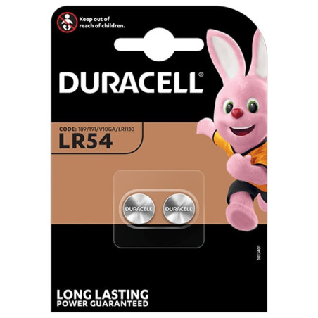Duracell 2 batteries specialty button cell alkaline lr54