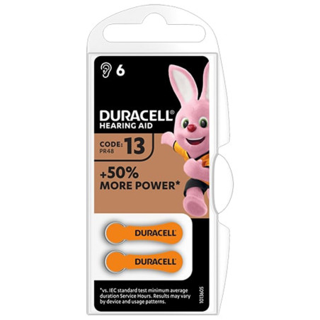 Duracell 6 batteries for apparecchi acustici 13