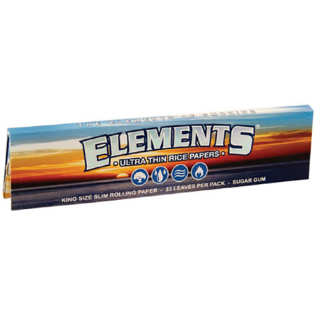 Elements 32 Blättchen King Size Slim