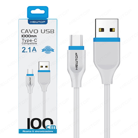 Newtop cavo alimentazione USB – type C 1 mt