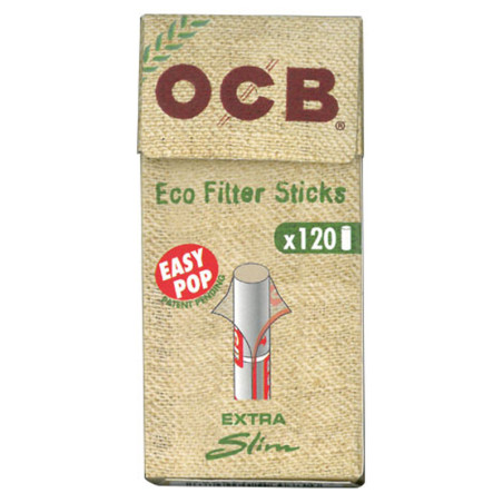 Ocb 120 filtres Extra Slim Organic Hemp stick