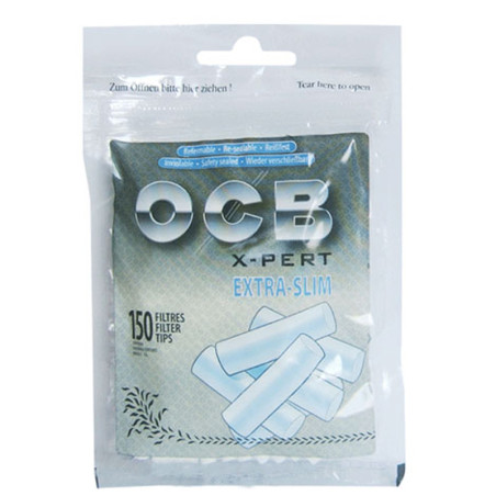 Ocb 150 filtres Extra Slim X-pert Silver en sachet