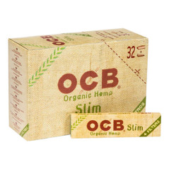 Ocb 32 feuilles à rouler King Size Slim Organic Hemp + 32 filtres en carton