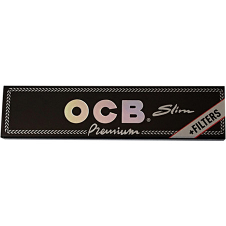 Ocb 32 Blättchen King Size Slim Premium Black + 32 Filter aus Karton