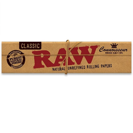Raw 32 feuilles à rouler King Size Slim Classic + filtres en carton