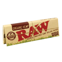 Raw 50 cartine corte finestra singola organic hemp