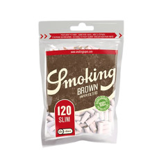 Smoking 120 filtres Slim Brown en sachet