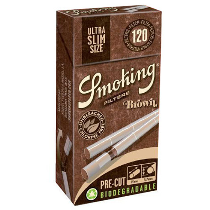 Smoking 120 filters ultra Slim Brown stick Smoking 120 filters ultra Slim Brown stick