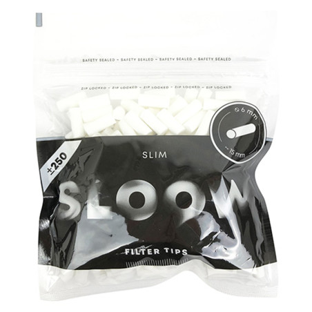 Sloow 250 filters Slim pouch • filter 15 x 6 mm • filter acetate • 18 pouches 40682027