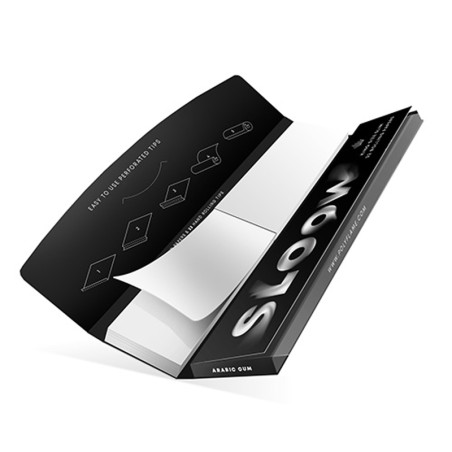 Sloow 32 rolling papers King Size Slim Black + 32 filters cardboard 40682032