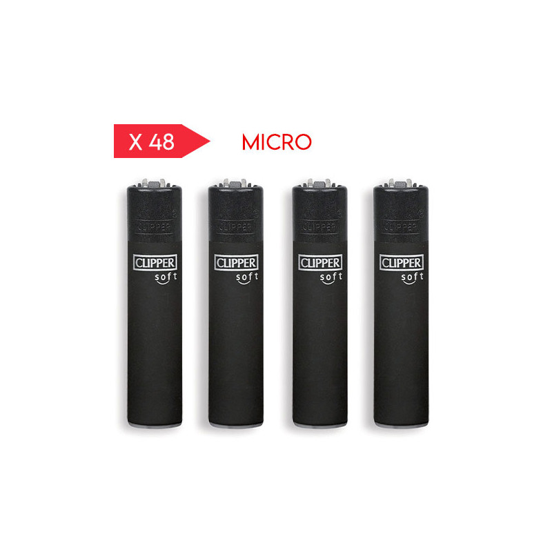 Clipper lighter Micro Soft Touch black
