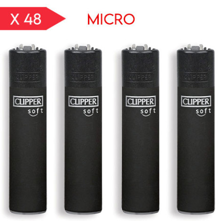 Clipper lighter Micro Soft Touch black