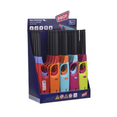 Prof allume-gaz piézo à bec rigide avec flamme rechargeable à gaz 20 cm 42411639