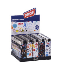 Prof briquet piézo avec flamme rechargeable à gaz sports 40804646