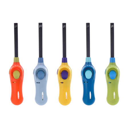 Prof allume-gaz piézo à bec rigide avec flamme rechargeable à gaz 21 cm en blister 41411241