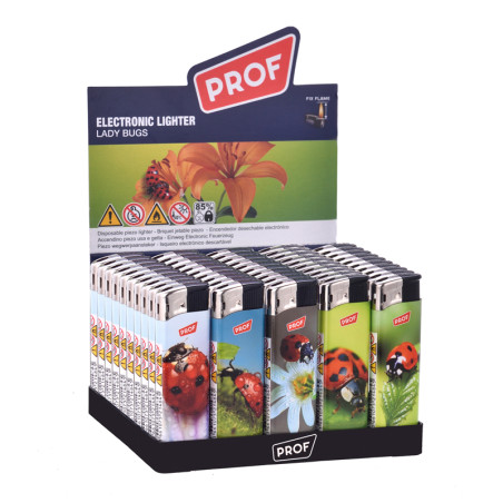 Prof briquet piézo avec flamme à gaz lady bugs 41803824